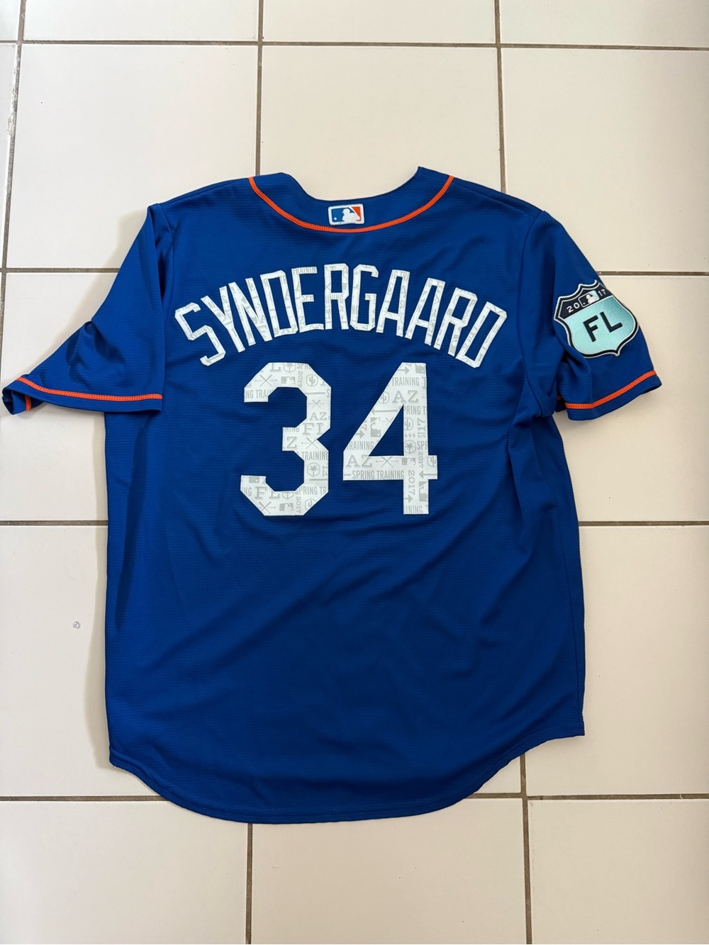 New York Mets 2017 Spring Training Baseball Jersey #34 Syndergaard - Picture 4 of 5